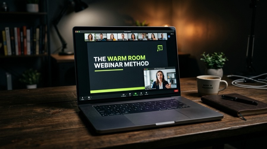 The Warm Room Webinar Method live on Zoom