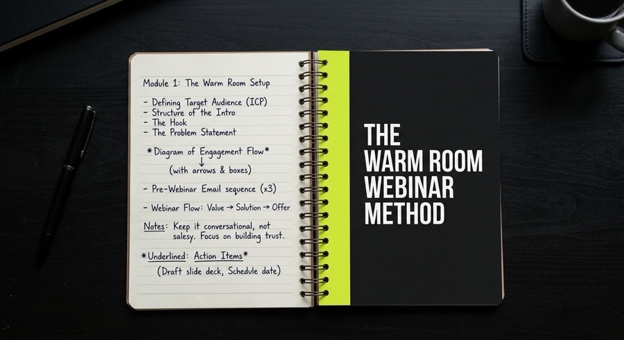 The Warm Room Webinar Method Workbook