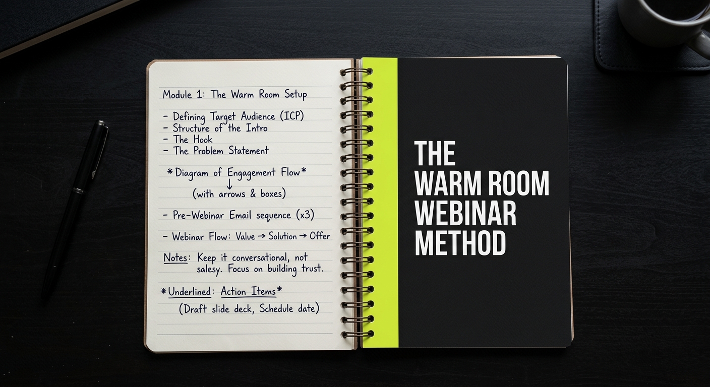 The Warm Room Webinar Method Workbook